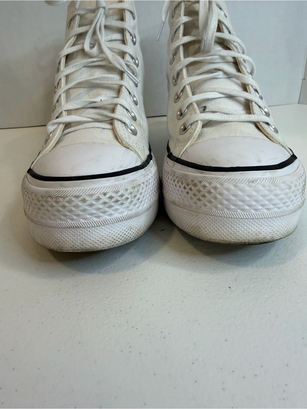 Converse Chuck Taylor All Star Platform High Top White Women’s 8.5 - Picture 13 of 15